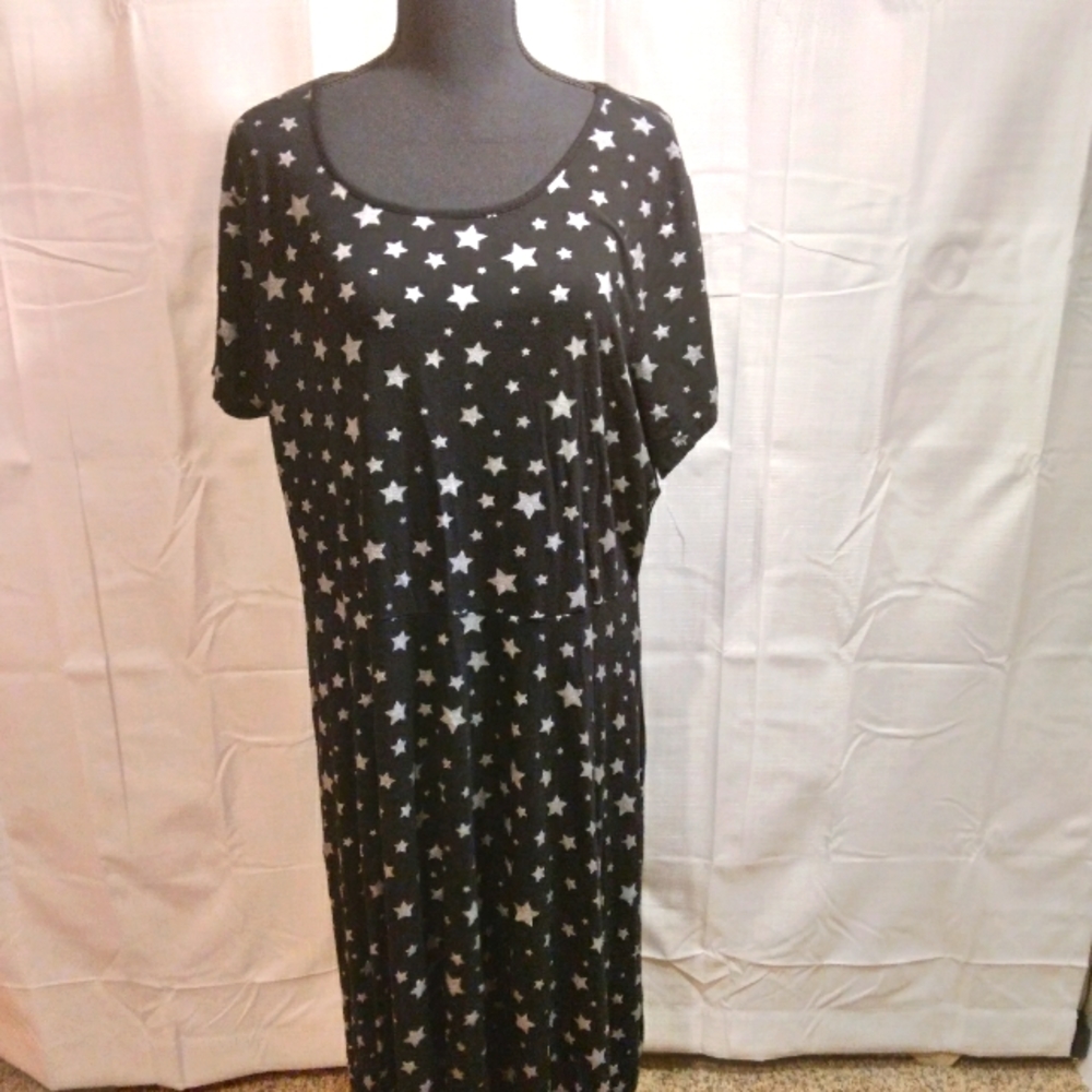 Hot Topic Midnight Hour Black Star Pattern Dress